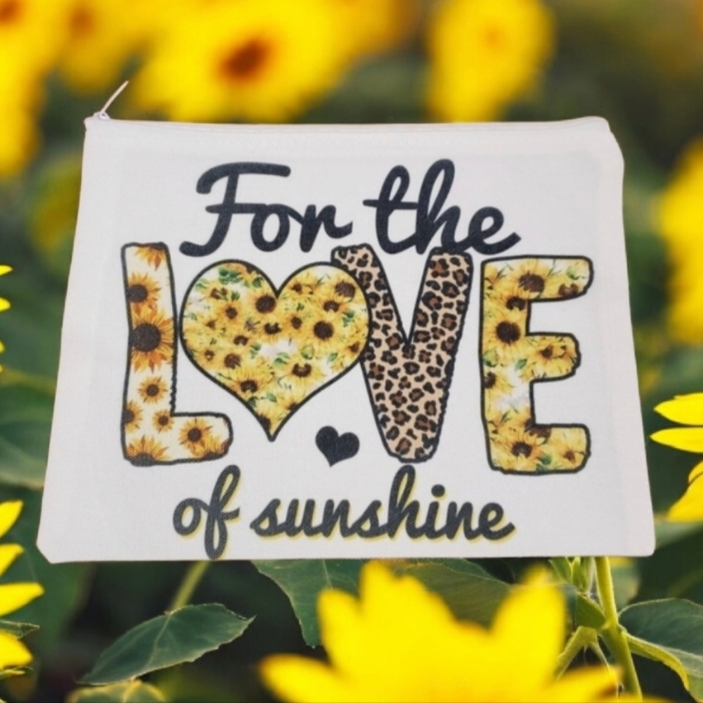 For the Love of Sunshine Makeup Bag